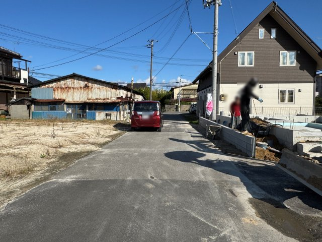 新築戸建・新築建売　本宮市本宮千代田第3　まゆみ小・第一中の前面道路含む現地写真