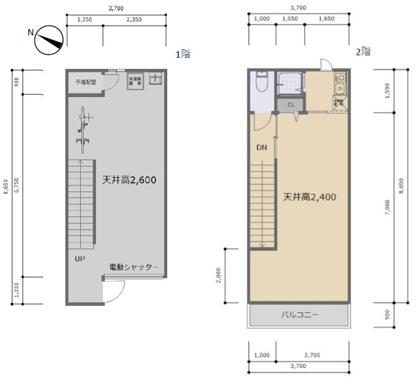 【間取り】 | ネクサス碓井　碓井4丁目新築倉庫・事務所