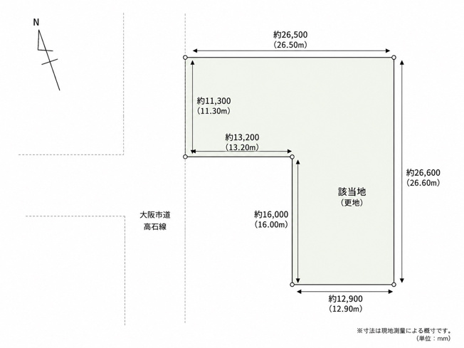 【間取り】 | 百舌鳥梅北町4丁貸土地