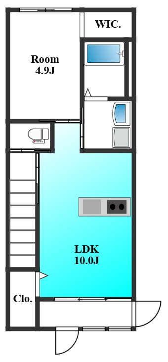 高崎市石原町のアパートの間取り