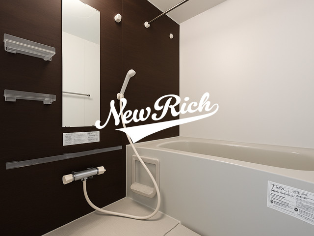 高崎市石原町のアパートの浴室