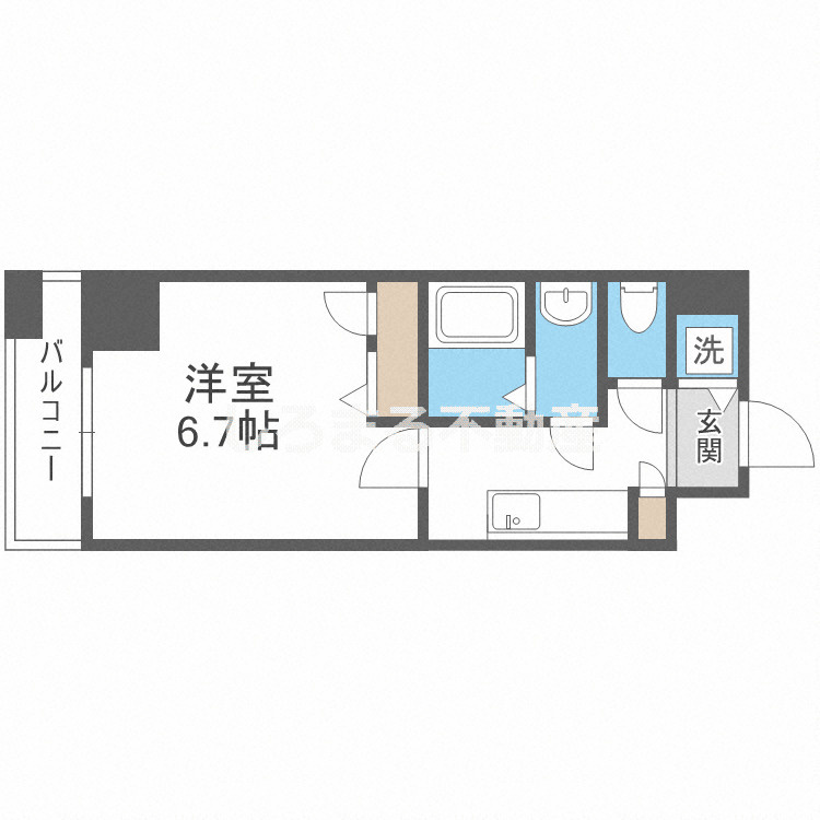 シャルマンフジ大阪城南の間取り