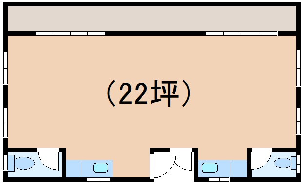 玉城貸店舗の間取り