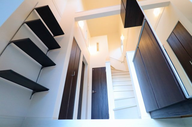 新築戸建・新築建売　伊達市梁川町中久保【耐震＋制震】梁川小・梁川中の玄関