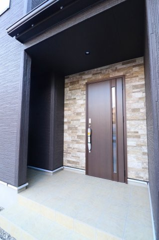 新築戸建・新築建売　伊達市梁川町中久保【耐震＋制震】梁川小・梁川中の玄関