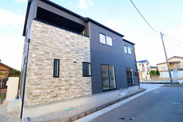 新築戸建・新築建売　伊達市梁川町中久保【耐震＋制震】梁川小・梁川中の前面道路含む現地写真