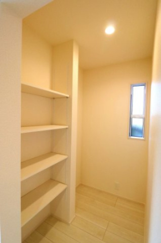 新築戸建・新築建売　伊達市梁川町中久保【耐震＋制震】梁川小・梁川中の収納|【パントリー】