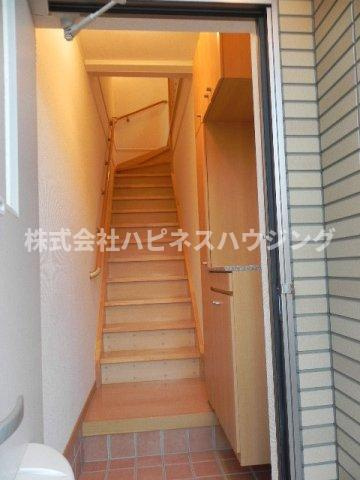 ロックガーデン森Ｂの玄関|シンプルで使いやすい玄関です