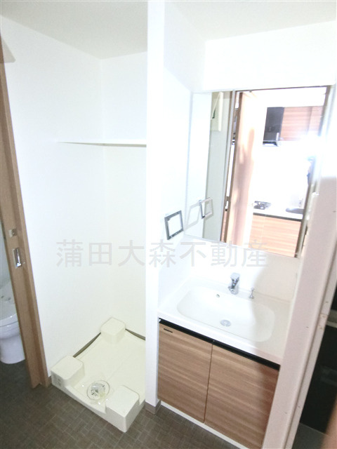 DIPS南六郷の洗面所|洗面脱衣所　独立洗面台　洗濯機置き場