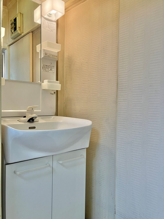 志茂戸建の洗面所