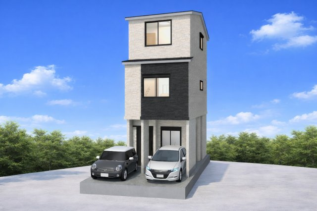 日向町Aプラン　建築条件付土地の外観パース|【外観イメージパース】