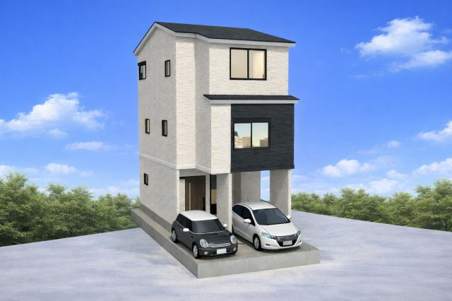 日向町Aプラン　建築条件付土地の外観パース|【外観イメージパース】