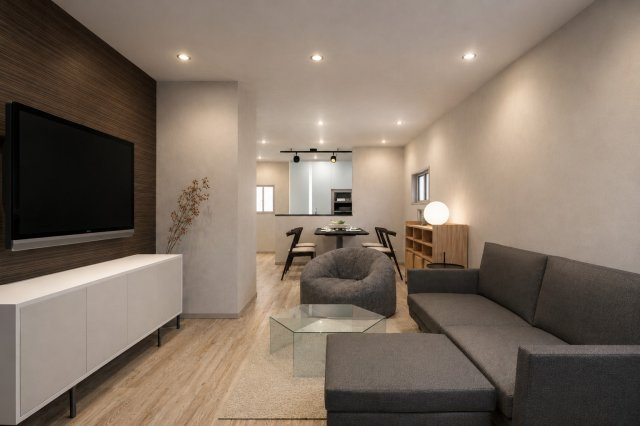 日向町Aプラン　建築条件付土地の完成予想図|―LDK20.25帖パース― 新築参考プラン/建物価格2298万円、建物面積109.22m2