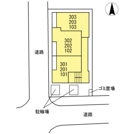 セントパール町屋の区画図