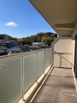 須磨名谷ハウス1号棟のバルコニー