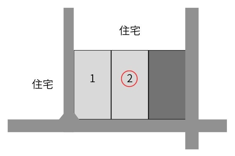 鏡野町寺元　売土地93坪の区画図|概略区画位置図