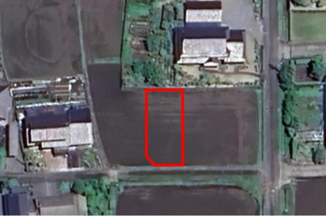 鏡野町寺元　売土地93坪の区画図