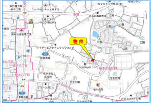 仲介手数料不要　よかタウンBloom北区植木町岩野４期【山東小・五霊中】の地図|カーナビ➡北区植木町岩野973東側付近