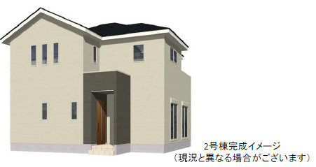 仲介手数料不要　よかタウンBloom菊池郡大津町下町２期【大津南小・大津中】の外観パース|外観パースです