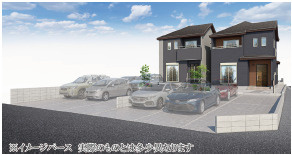 仲介手数料不要　ハートフルタウン大津町杉水【護川小・大津北中】の外観パース|外観パースです