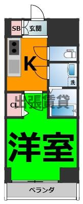 仲介手数料0円！！エスプレイス上前津レガシーの間取り