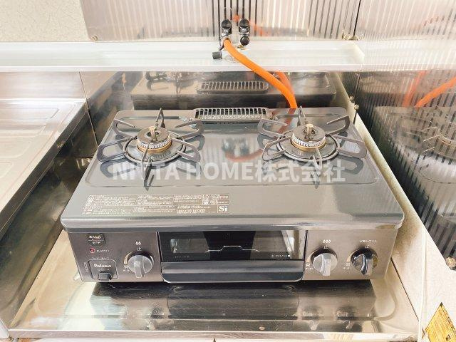 石生ハイツの設備|ガスコンロ付き◆