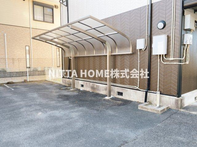 石生ハイツのその他共用部分|屋根付きの駐輪場は無料です☆彡