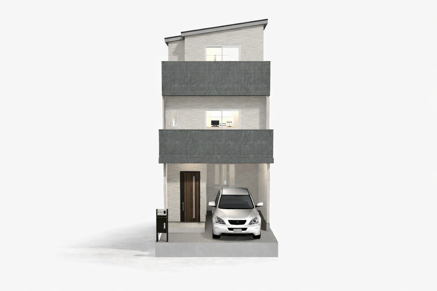 南庄所町Aプラン　建築条件付土地の外観パース|【外観/イメージパース】