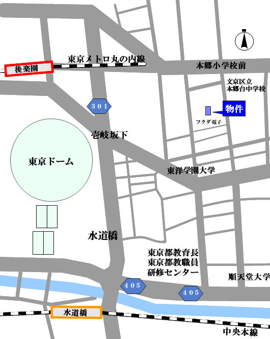 本郷瀬川ビルの地図