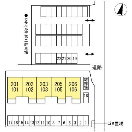 カサベルデの区画図