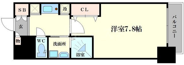 アスヴェル大阪城ＷＥＳＴⅡの間取り