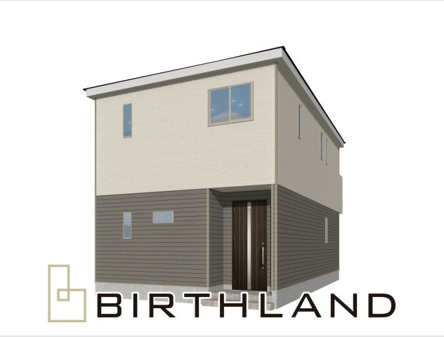 新築戸建・新築建売　柴田町船岡東第15　船岡小・船岡中の外観|【完成予定図】3号棟　2025年12月完成予定！