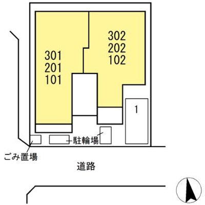 【区画図】 | パセオコーワⅡ