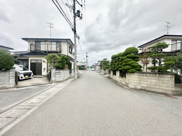 東松島市矢本字上河戸の前面道路含む現地写真