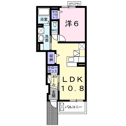 ユング　フラウⅢの間取り