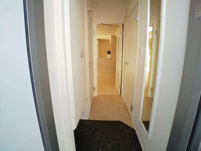 レオネクストケイスピリット桜坂の玄関|玄関ドアは防犯サムターン設置