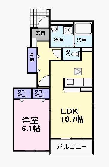 クラール・ベルＦ・Ｕの間取り