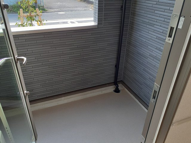 リバージュ　梅北のバルコニー