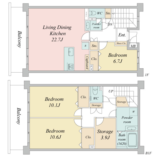 【間取り】 | ＨＦ馬込レジデンス