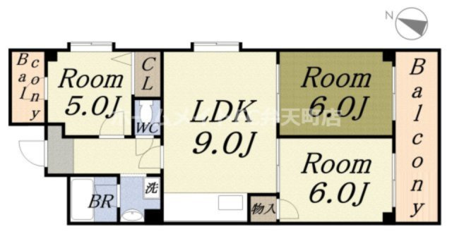 【間取り】 | ロイヤルハイツ夕凪