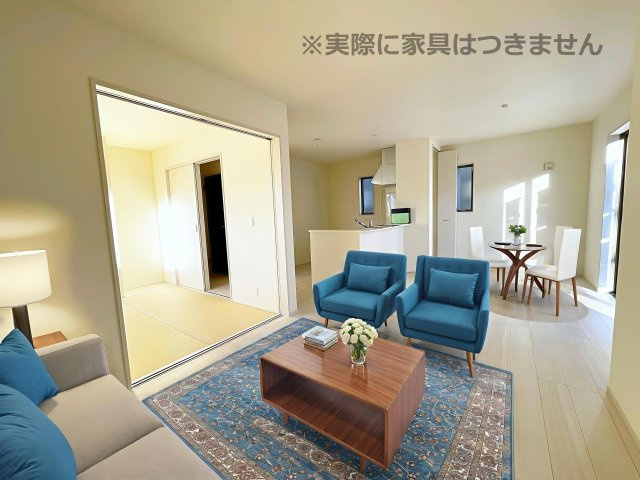 新築戸建・新築建売　安積笹川第13　第三小・第二中の間取り|収納豊富♪ウォークインクローゼットやホール収納、リビング収納などがあります！