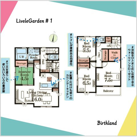 新築戸建・新築建売　安積笹川第13　第三小・第二中の前面道路含む現地写真