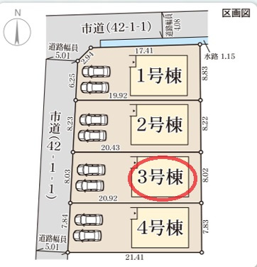 【区画図】 | リーブルガーデン御所市東辻５期 | 区画図