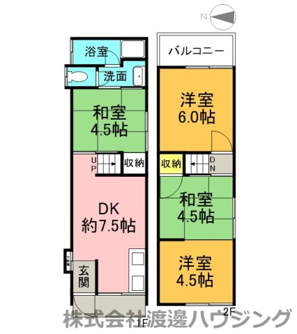 北石切町一戸建7の間取り
