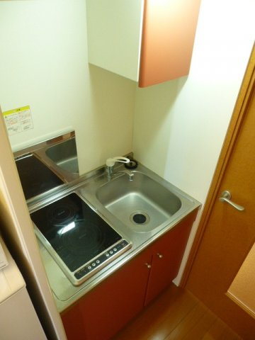 レオパレス箱田町Ｋ＆Ｋのキッチン|電気コンロが２口です。安心です♪