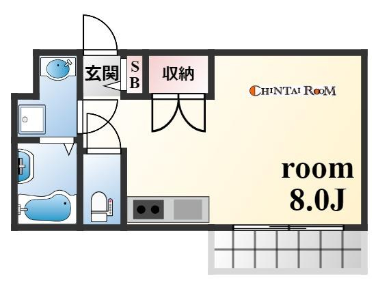 ペルル芦屋の洋室