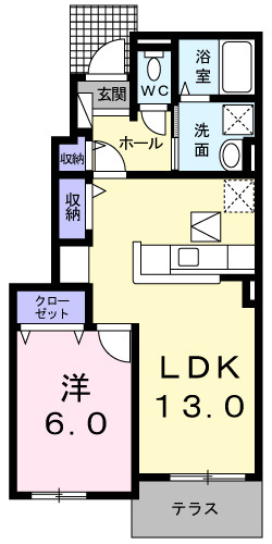 シャトー竹島・Ⅱの間取り|間取図