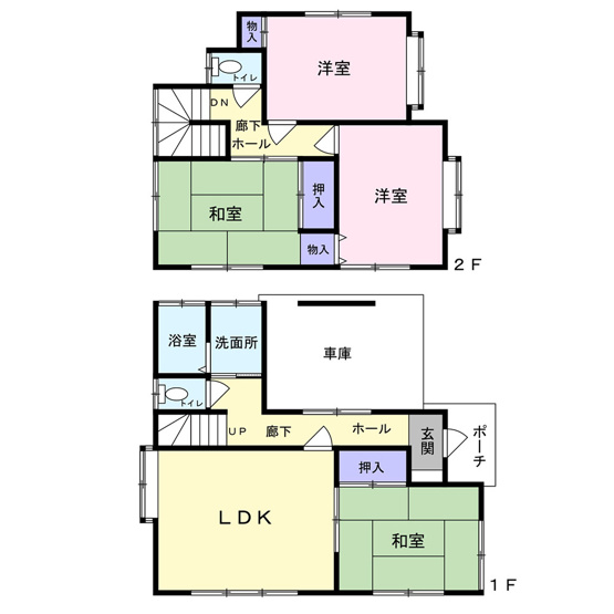 【間取り】 | 上山口　中古戸建　