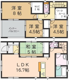 【間取り】 | ＼新 規 公 開！ ／古川塚目１号棟