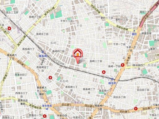 豊島区長崎３丁目のアパートの地図